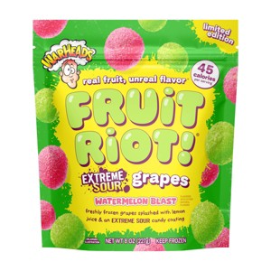 Fruit Riot Frozen Sour Candy Watermelon Warheads Grapes - 8oz - 1 of 4