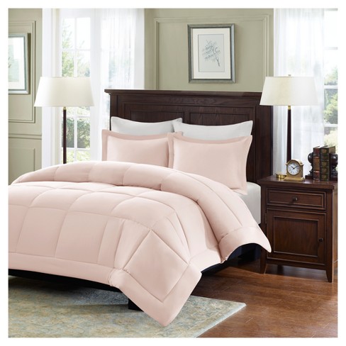 Blush Belford Microcell Down Alternative Comforter Set Set King