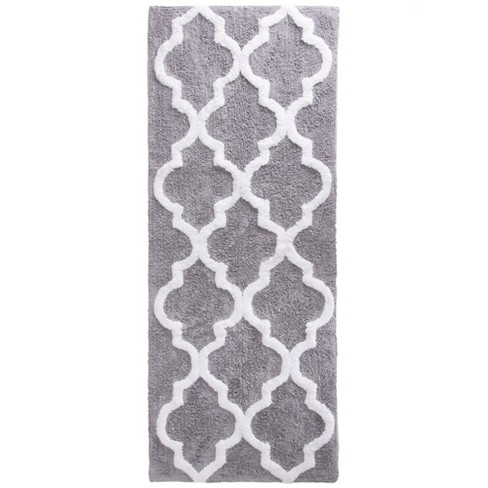 Trellis Bath Mat Silver Yorkshire Home Target