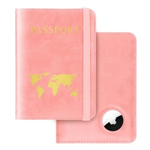 Generic Passport Holder for Travel Women Men - Passport Cover Wallet with Airtag Slot - 1 of 4