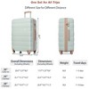HDZNVF Luggage Sets 4 Piece, ABS Durable Suitcase with Travel Bag, Carry On Luggage Suitcase Set with 360° Spinner Wheels - 2 of 4