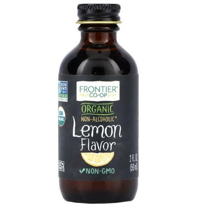 Frontier Co-op, Organic Lemon Flavor, Non-Alcoholic, 2 fl oz