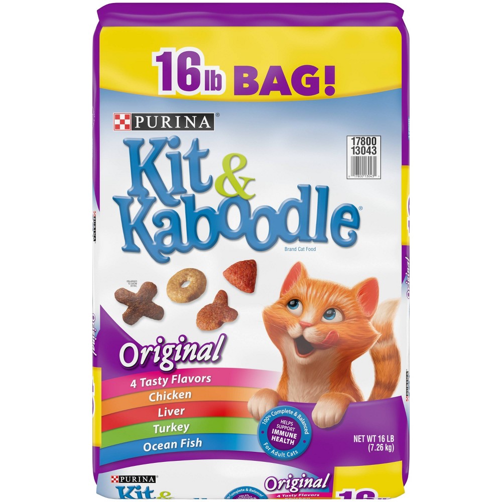 UPC 017800130431 product image for Kit & Kaboodle Chicken, Liver, Turkey and Ocean Fish Dry Cat Food - 16lbs | upcitemdb.com