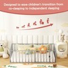 Montessori Bed Metal Floor Platform Frame with Safety Guardrails Fence Easy Assembly for Bedroom - 4 of 4