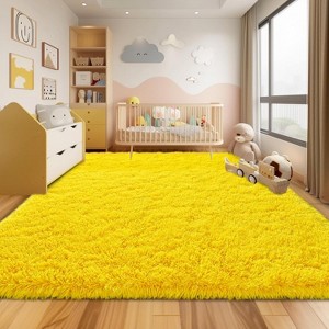 LOVEVOOK 6x9 Feet Area Rugs for Living Room Bedroom, Non-Slip Fluffy Soft Shag Rug, Plush Carpet for Home Dorm Decor Aesthetic - 1 of 4
