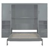YOOCOZZ Queen Size Murphy Bed with Under-Bed Storage Shelf, Top Shelf, Side Wardrobes, Drawers - 4 of 4