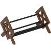 Attop Desktop Bookshelf Organizer, Wood Office Tabletop Book Storage Rack, Tilting Bookcase for Books/CDs/Magazine Display (Black) - 4 of 4