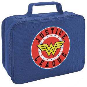 Justice League Wonder Woman Athletic Logo Insulated Soft Sided Lunch Box - 1 of 4