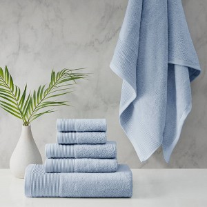 6pc Antimicrobial Nuage Cotton Tencel Blend Towel Set - Beautyrest - 1 of 4