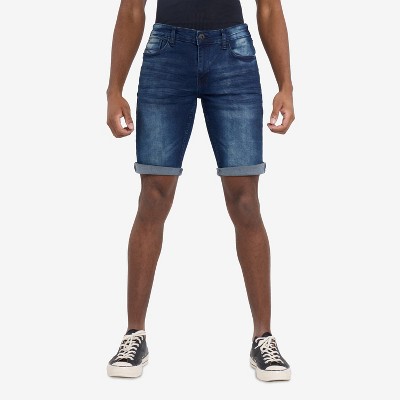 CULTURA Men's Roll Up Denim Shorts