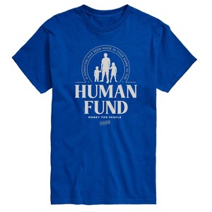 Men's Seinfeld Human Fund Money for People Short Sleeve Graphic T-Shirt - Royal Blue - X-Large - 1 of 4