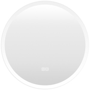 Golden State Art 24", 32", 36" LED Lighted White Wall Mounted Anti-Fog Round Mirror - 1 of 4