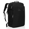 Hynes Eagle 38L Carry on Backpack Wristlet Wallet Set-Black - 3 of 4