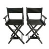 SKRAN Set of 2 Dining Height Directors Chair, Folding Artist Chair with  Wood Frame and Canvas, Camping Lawn Chair for Backyard Beach - 2 of 4