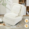 NicBex Modern Swivel Rocking Single Sofa with Adjustable Backrest and Footrest,Fluffy Recliner Chair for Living Room,Department - 2 of 4