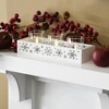 Lumabase Snowflake Tray with 3 Glass Candle Holders - 4 of 4