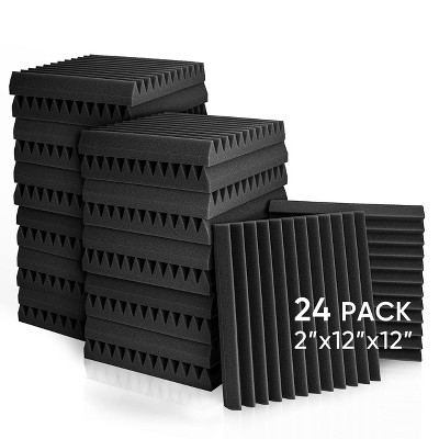 Fstop Labs 12"x12" Acoustic Foam Panels, Studio Soundproofing & Noise Reduction Tiles