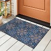 Floral Bohemian Non-Slip Indoor Outdoor Area Rug by Blue Nile Mills - 2 of 4