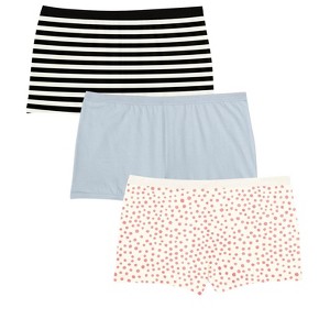 Comfort Choice Plus Size Boy Short 3-Pack - 1 of 4