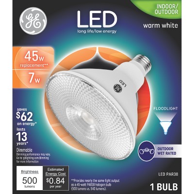 GE 45W PAR38 Outdoor Floodlight Light Bulb Warm White