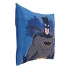 Warner Brothers Batman The Caped Crusader Navy, Gray and Yellow Decorative Toddler Pillow - 2 of 4