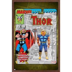 Trends International Marvel Toy Vault - Thor Framed Wall Poster Prints - 1 of 4