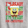 Boys' - SpongeBob SquarePants - I'm Ready For Christmas Graphic Long Sleeve Fleece Sweatshirt - 2 of 4