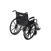 Drive Medical Silver Sport 2 Wheelchair with Detachable Desk Arms and Swing away Footrests - 20" Seat - 2 of 4