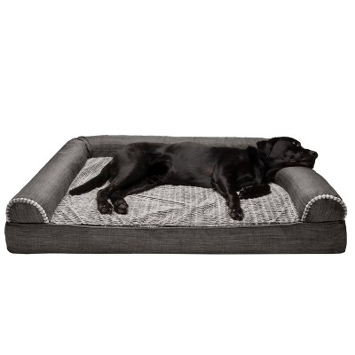 FurHaven Plush & Suede Full Support Sofa Dog Bed