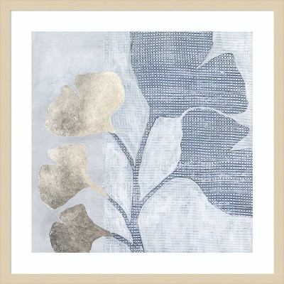 Veiled Garden IV Abstract Expressionism Framed Wall Art in Svelte Natural