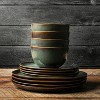 LunaLulinlk 12-Piece Ceramic Set salad plates & bowls Dining Plates - 4 of 4