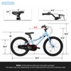 Aukfa 20 Inch Kids Bike for Boys Girls Ages 4-7 Years 1-Speed Childrens Bicycle with Training Wheels & Dual Brakes - 4 of 4