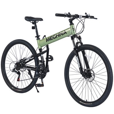 29Inch Mountain Bike, 21-Speed Aluminium Alloy Trail Commuter City Bike With Double Disc Brakes, Front Suspension Fork Commuter City Bicycles
