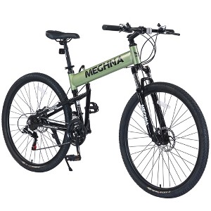 29Inch Mountain Bike, 21-Speed Aluminium Alloy Trail Commuter City Bike With Double Disc Brakes, Front Suspension Fork Commuter City Bicycles - 1 of 4