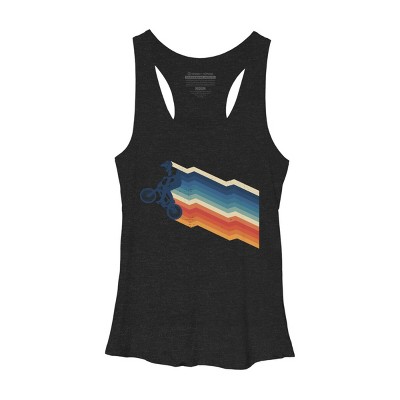 Women's Design By Humans Vintage BMX Racing Streaks By JoshuasPlayhouse Racerback Tank Top