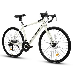 700C Road Bike, 16-Speed Outdoor Bike Disc Brakes, Light Weight Aluminum Frame ,Racing Bike City Commuting Road Bicycle L Size for Men Women - 1 of 4