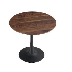 NicBex Round Dining Table with Metal Base,Natural Wood Wash - 1 of 4