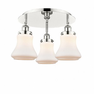 Bellmont - 3 Light Flush Mount In Art Deco Style-9.75 Inches Tall and 17.75 Inches Wide - 1 of 1