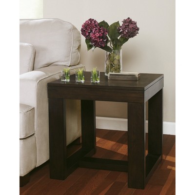 Watson Dark Brown Square Wood End Table