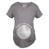 Maternity Thats No Moon Cute T Shirt Funny Pregnancy Announcement Baby Bump Tee - Crazy Dog Maternity T Shirt - 2 of 4
