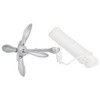 VidaXL Folding Anchor with Rope Silver 17.6 lb Malleable Iron - 3 of 4