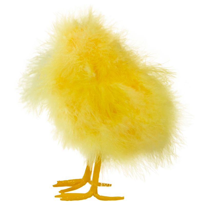 Northlight 5” Furry Chick Facing Right Spring Easter Figure - Yellow, 4 of 5