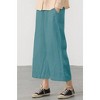 ECUPPER Womens Cotton Cropped Pants Loose Fit Wide Leg Capri Casual Plus Size Elastic Waist Trousers - 2 of 4