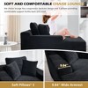 NicBex Modern Velvet Oversized Armrest Sofa Futon Couch with Soft Pillows,Comfortable Sleeper Sofa for Living Room,Apartment - 4 of 4