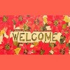 Olivia's Home Indoor/Outdoor Doormat – Welcome Poinsettia Design in Festive Red, 22" x 32" Seasonal Accent Mat - 2 of 3