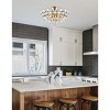 Elegant Lighting Emilia 18 inch flush mount in brass - 2 of 4