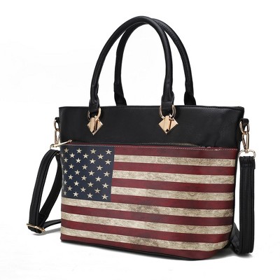 MKF Collection Lilian Vegan Leather Women’s FLAG Tote Bag by Mia K