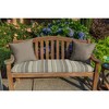 Casual Cushion Solid Sunbrella Fabric 1-Piece Indoor/Outdoor Square Throw Pillow - 2 of 4