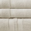 Vynxaria Ivory Feather Touch Antimicrobial Cotton Towel 6 Piece Set - 4 of 4
