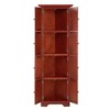 Alilang 24.40 Inch Tall Wooden Storage Cabinet with Eight Doors and Classic Design-Cherry - 3 of 4